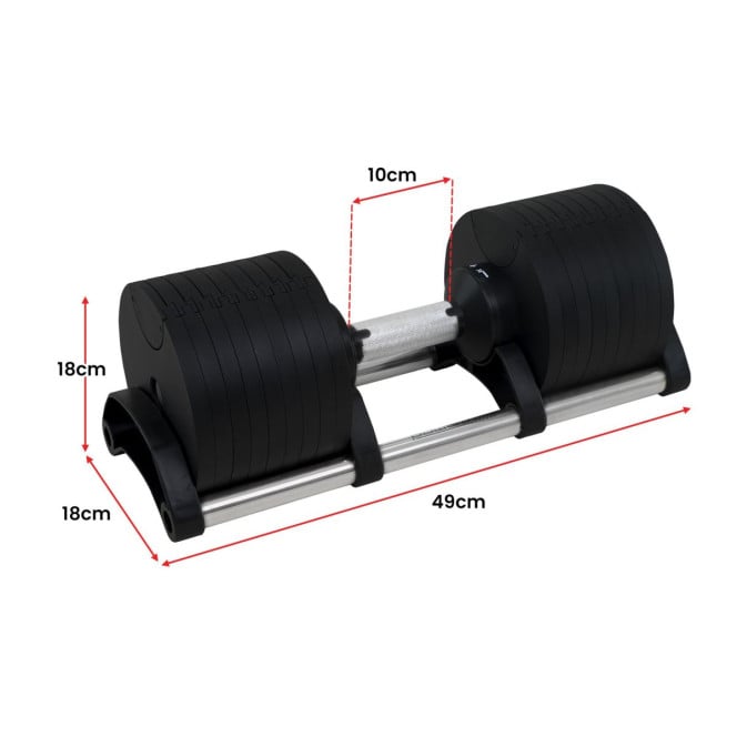 Powertrain Eon Dial-Up 36KG Adjustable Dumbbell Image 4