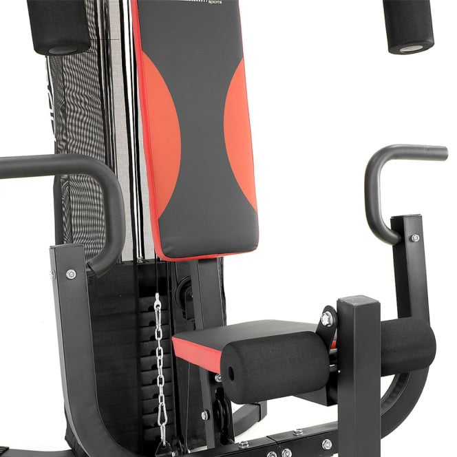 Powertrain Home Gym Multi Station with 110lb Weights, Boxing Punching Bag, and Speed Bag Image 5