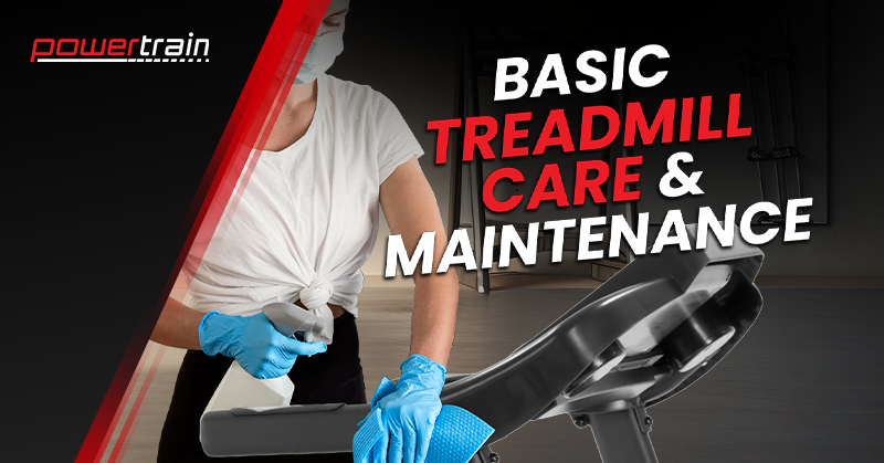 Basic Treadmill Care & Maintenance Guide Close up picture of a girl cleaning a treadmill